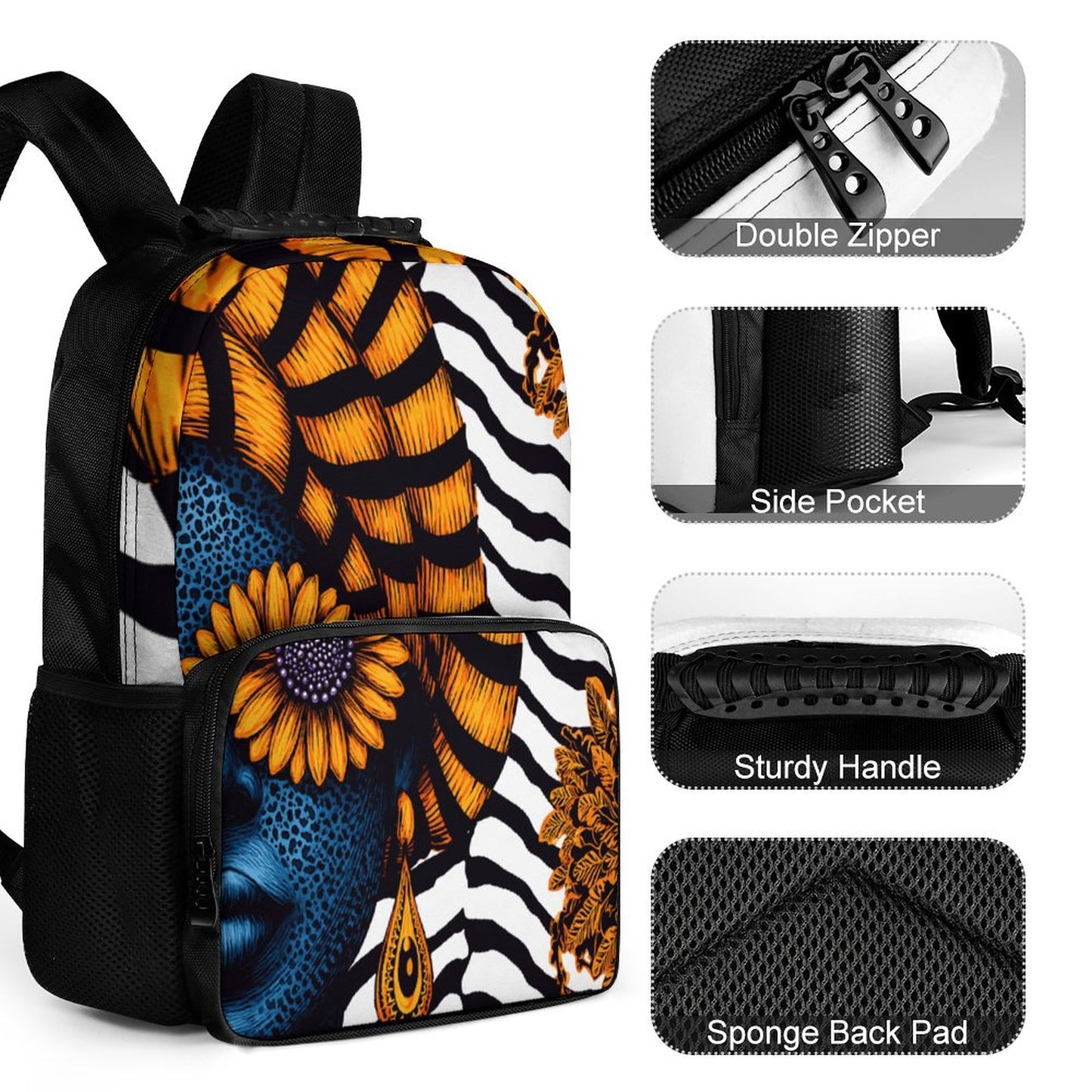 16 inch Shoulder Backpack & Schoolbag