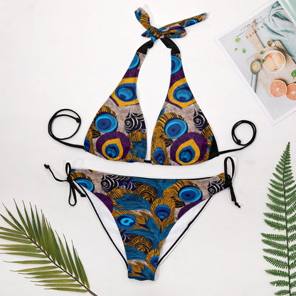Two Piece Halter Swimsuit BK2131 (All-Over Printing)