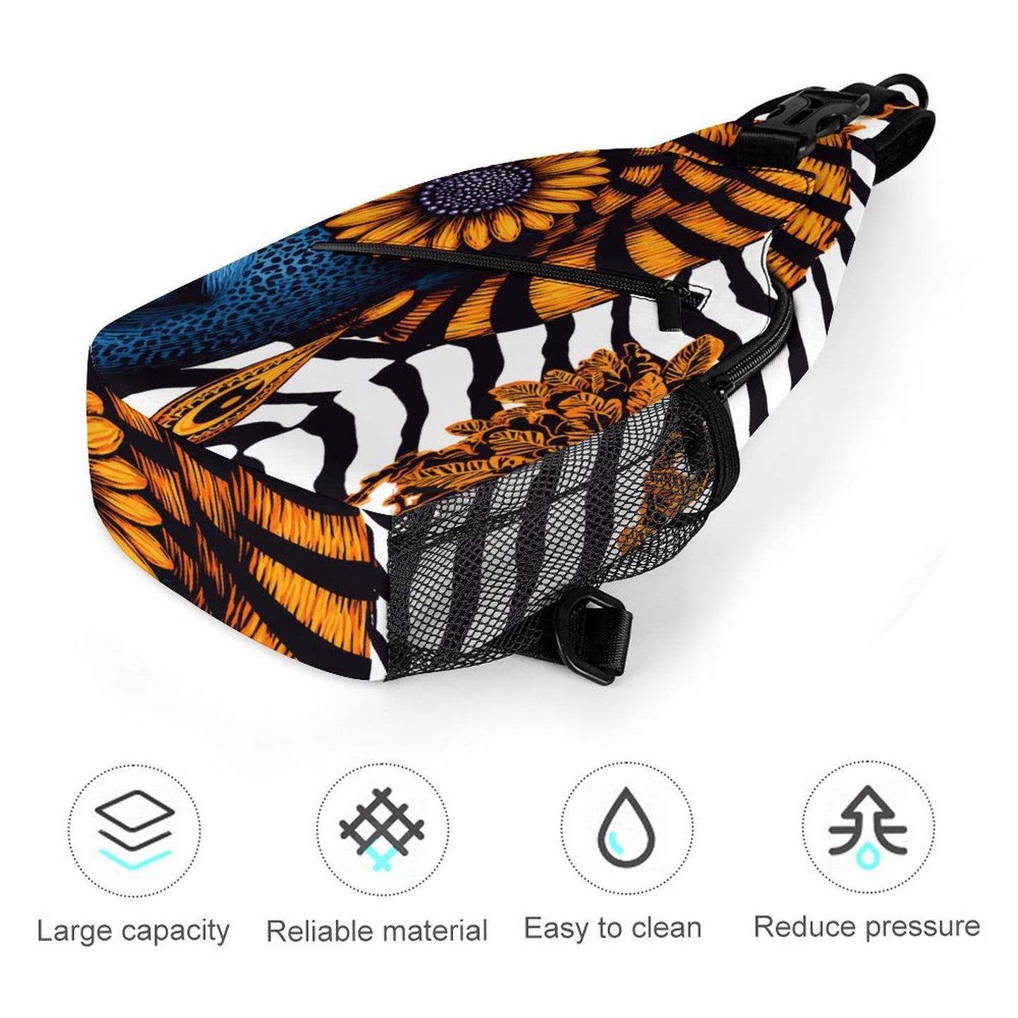 Create Unique Sling Bags with Our durable polyester (All-Over Printing)