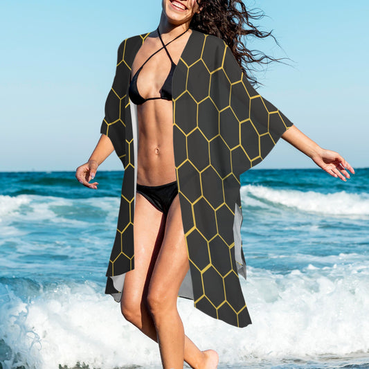 Honeycomb Women's Long Cover Up Women's Long Cover Up
