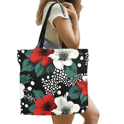All Over Print Canvas Tote Beach Bag(Large)