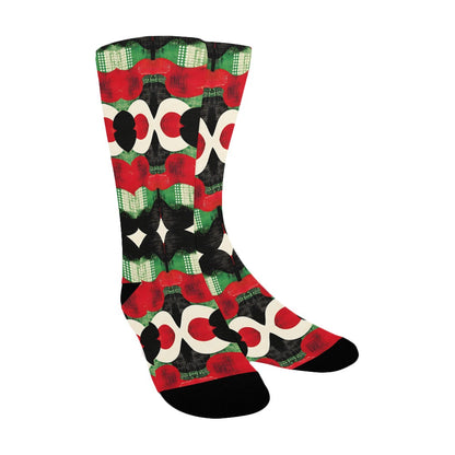 Geometric Pattern Socks for Men Women's Custom Socks