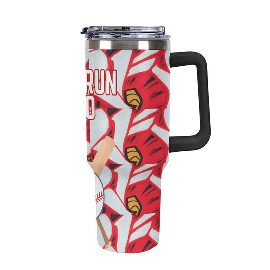 Home Run Hero 40oz Insulated Tumbler with Handle and Straw