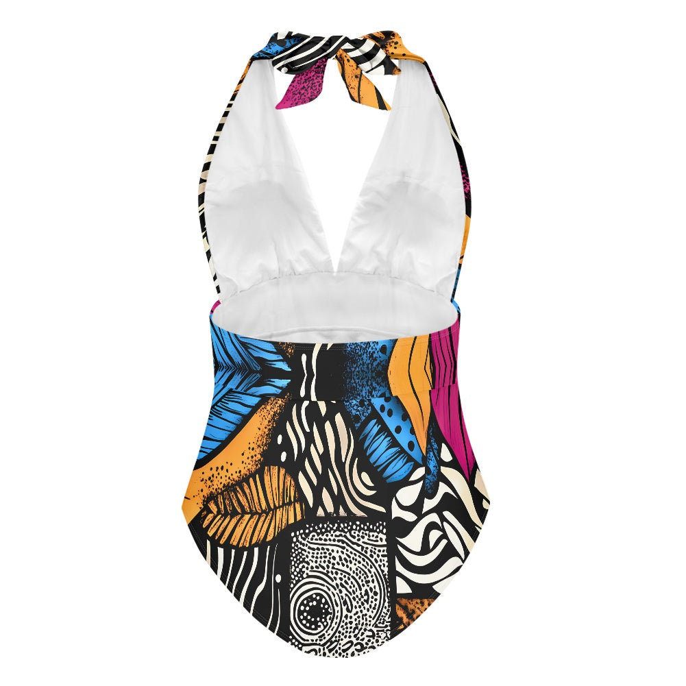 All-Over Print Women's High Cut One-piece Swimsuit