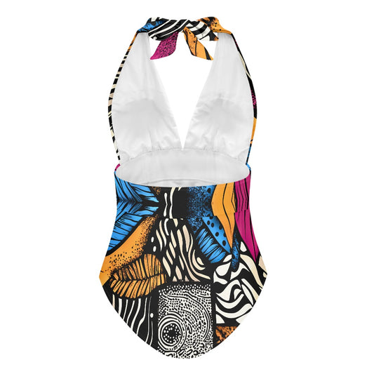 All-Over Print Women's High Cut One-piece Swimsuit