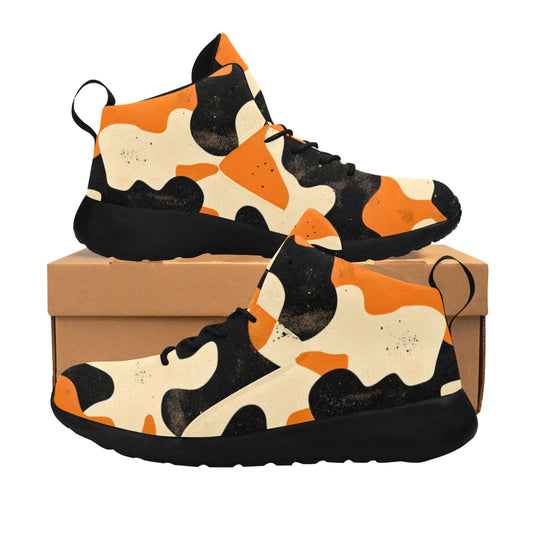 Orange Camo Pattern Women's Chukka Training Shoes Women's Chukka Training Shoes (Model 57502)