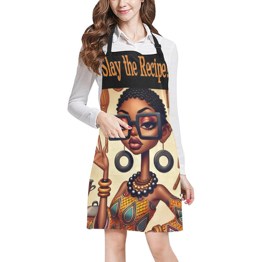 Slay the Recipe Kitchen Apron All Over Print Apron