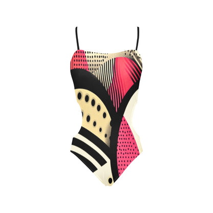 Women's Spaghetti Strap Cut Out Sides Swimsuit