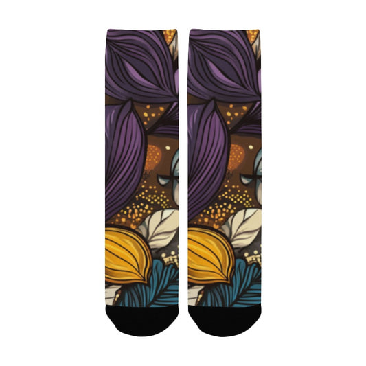 Floral Pattern Men's Socks Women's Custom Socks