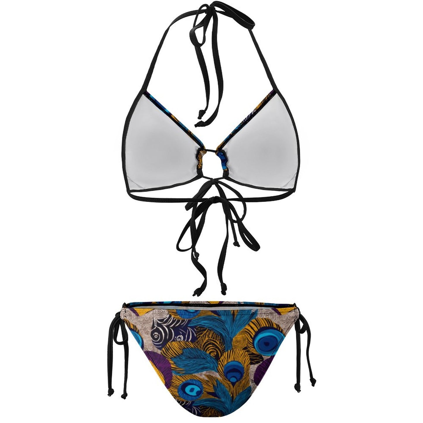 Halter Tie Front Bikini Set BK2059 (All-Over Printing)