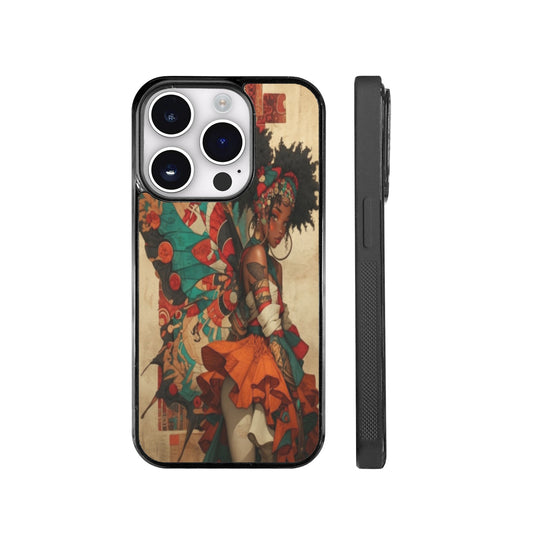 AfroCentric Butterfly Winged Ballerinas Phone Case for iPhone 15 Pro Phone Case for iPhone 15 Pro