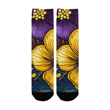 Floral Pattern Men's Socks Women's Custom Socks