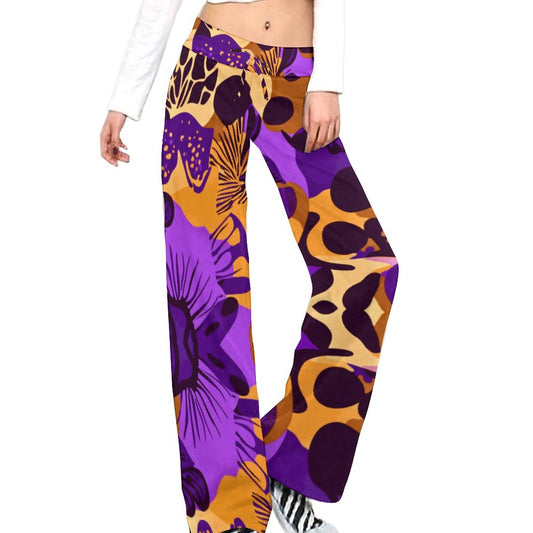 Personalized Drawstring Yoga PantsxP with Straight Baggy (All-Over Printing)