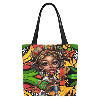 Canvas Tote Bag (Model1657) (Set of 4)