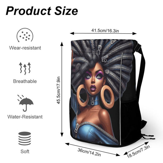 Waffle Cloth Drawstring Bag (One Site)