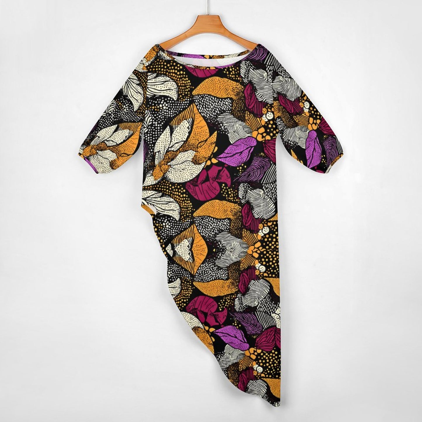 Diagonal shoulder two piece set Women's Off Shoulder Two-piece Set