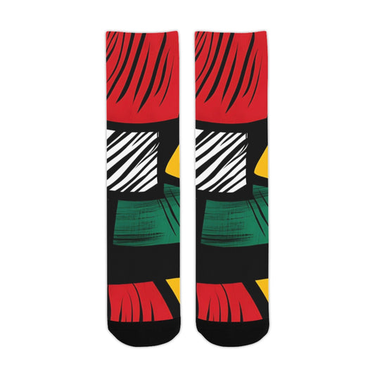 Geometric Pattern Socks for Men Trouser Socks (For Men)