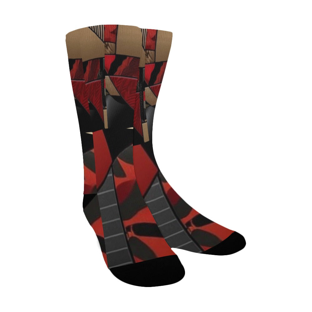 Geometric Pattern Socks for Men Women's Custom Socks