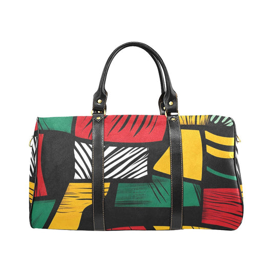 Geometric Pattern Waterproof Travel Bag New Waterproof Travel Bag/Large (Model 1639)