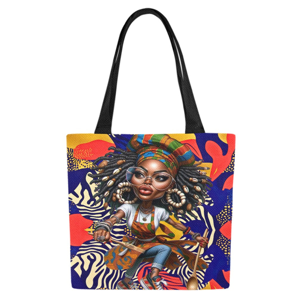 Canvas Tote Bag (Model1657) (Set of 4)