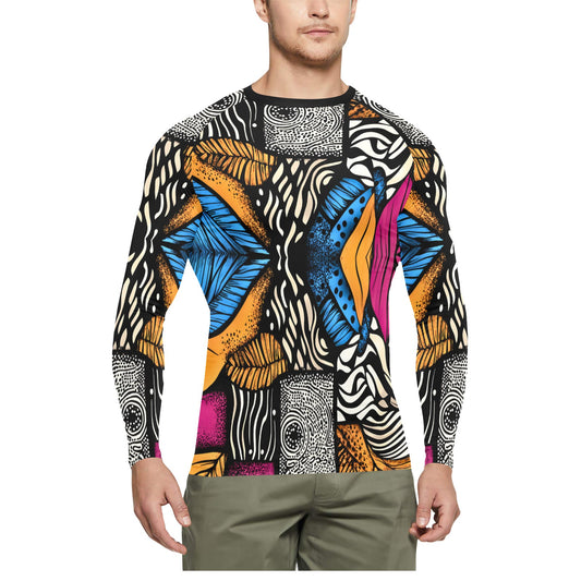 Men's Long Sleeve Swim Shirt (S39)