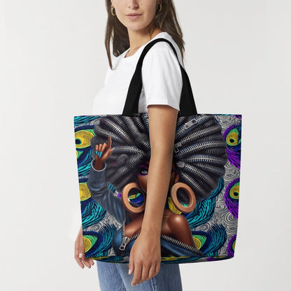 Large One Shoulder Shopping Bag (All-Over Printing)