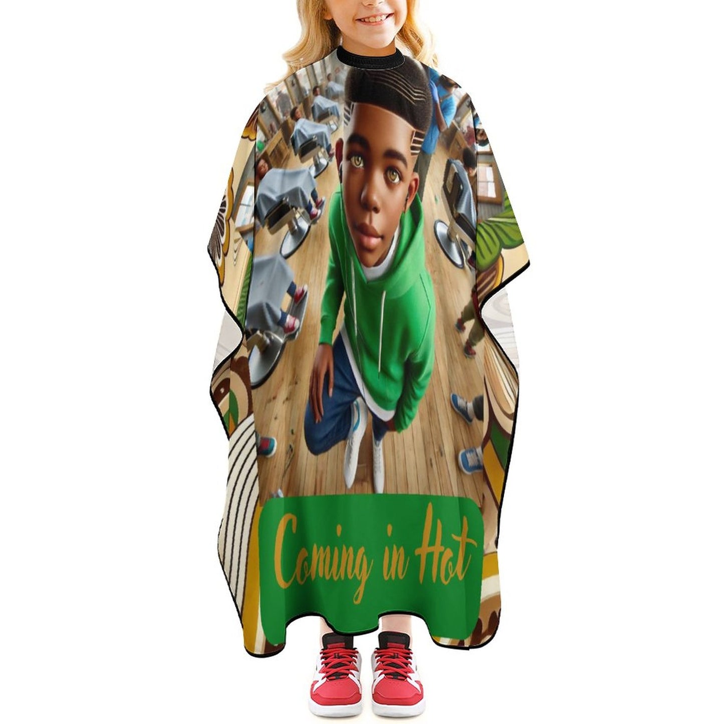 Coming In Hot Children's Barber Apron