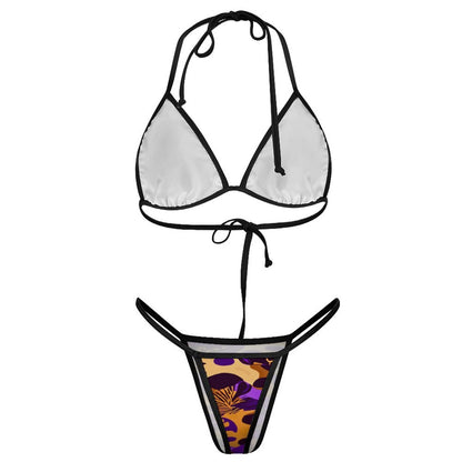 2-Piece Thong Triangle Bikini Set J195D57 (All-Over Printing)