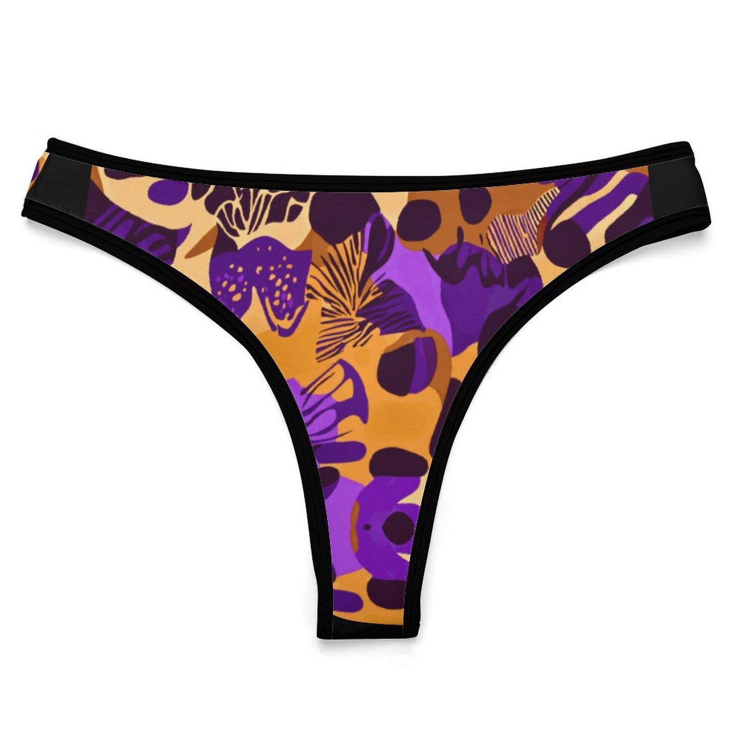 Ice Silk Women Underwear Thongs NZ207 (All-Over Printing)