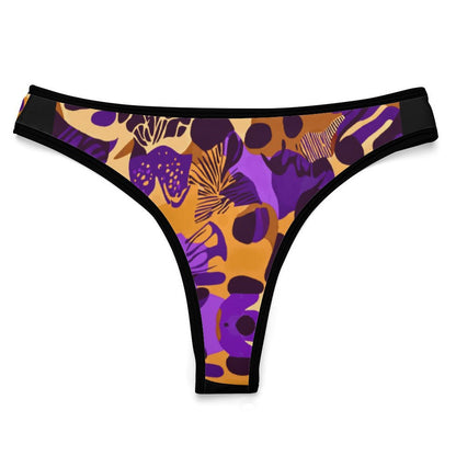 Ice Silk Women Underwear Thongs NZ207 (All-Over Printing)
