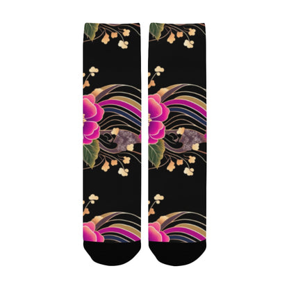 Floral Pattern Men's Socks Women's Custom Socks