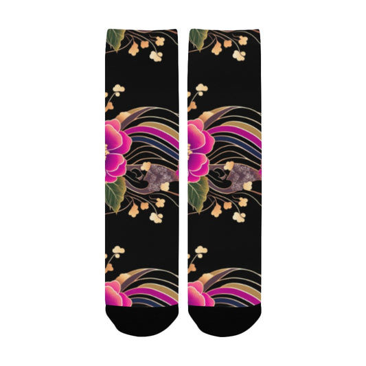 Floral Pattern Men's Socks Women's Custom Socks