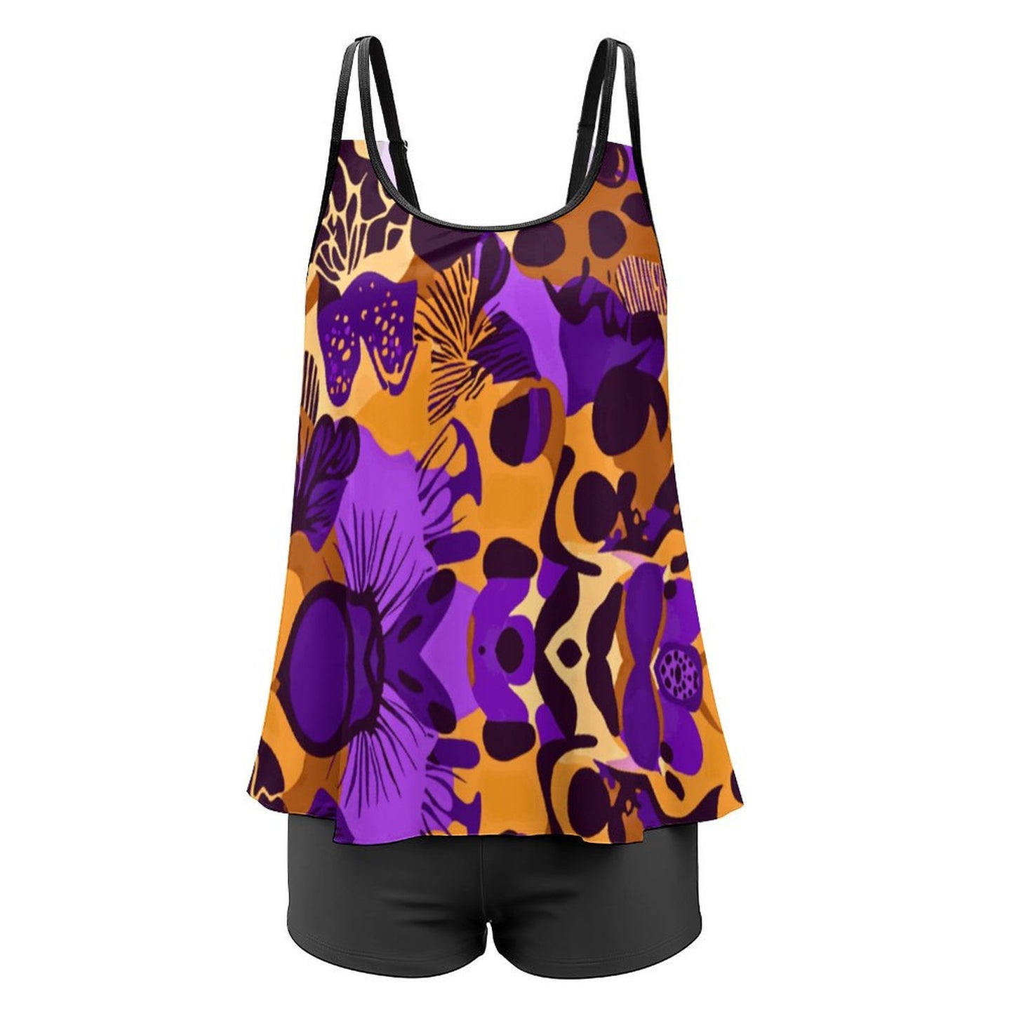 Tankini Two Piece Swimsuits QZ6072 (All-Over Printing on the Top)
