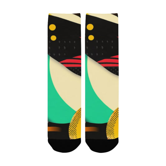 Geometric Pattern Socks for Men Women's Custom Socks