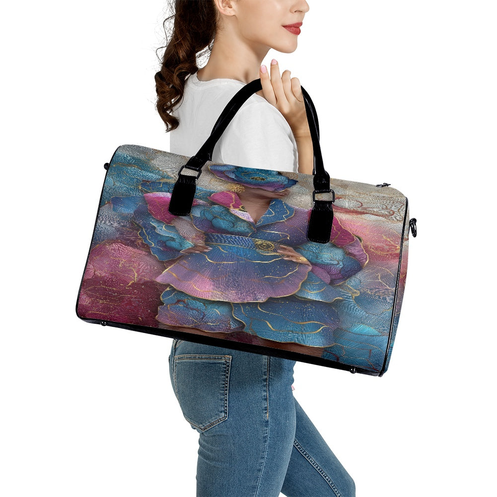 Leather travel bag