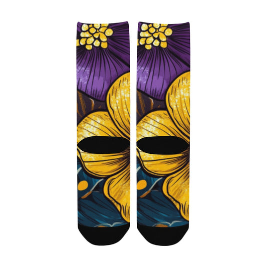 Floral Pattern Men's Socks Women's Custom Socks