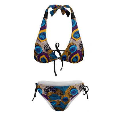 Two Piece Halter Swimsuit BK2131 (All-Over Printing)