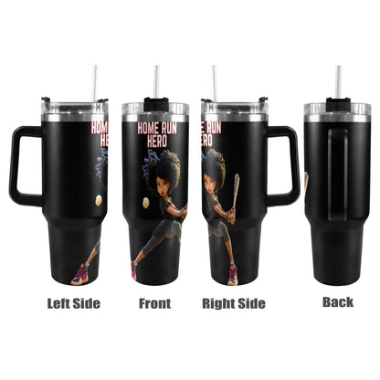 Home Run Hero 291 40oz Tumbler with Black Handle