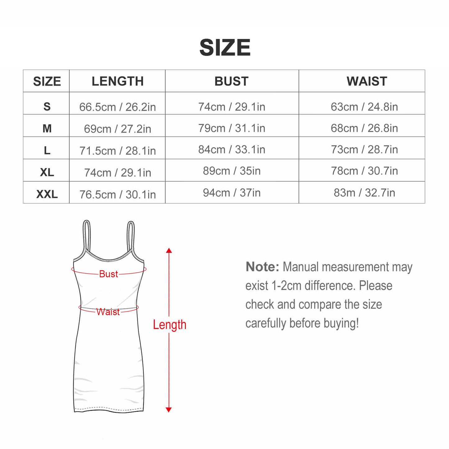 Women Slim Fit Slip Dress NZ007 (All-over Printing)