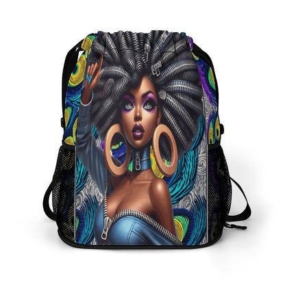 Waffle Cloth Sprots Drawstring Bag (Multi-Sites)