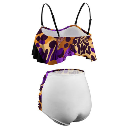 2-Piece Ruffle Tankini Swimsuit BK2080 (All-Over Printing)