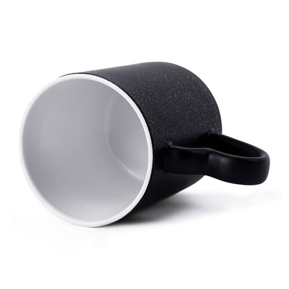 Thinking of a Master Plan Color Changing Cup Heart Handle Mug