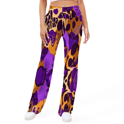 Personalized Drawstring Yoga PantsxP with Straight Baggy (All-Over Printing)
