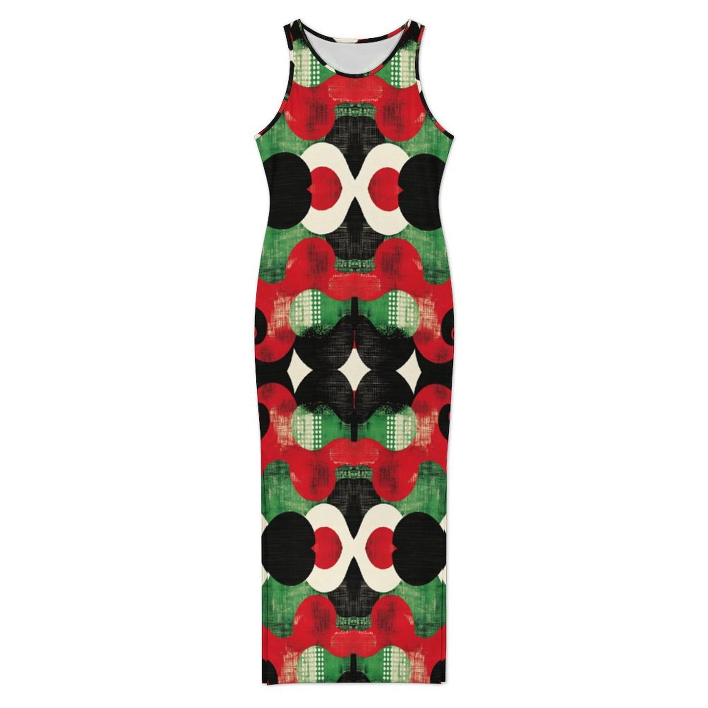 Split cheongsam Sleeveless Bodycon Side Slit Long Dress