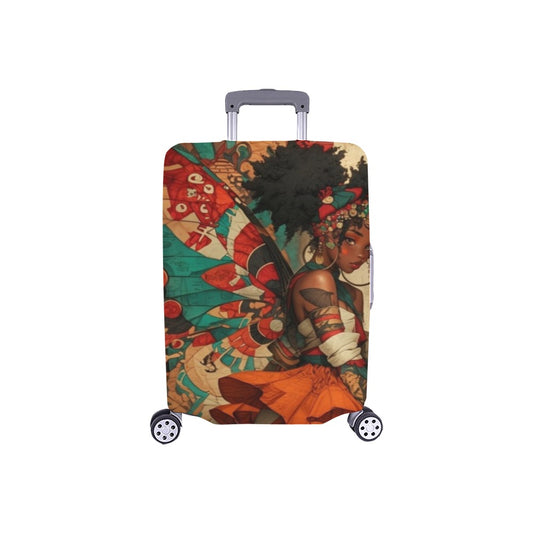 AfroCentric Butterfly Winged Ballerinas Luggage Cover/ Small 18"-21" Luggage Cover/Small 18"-21"