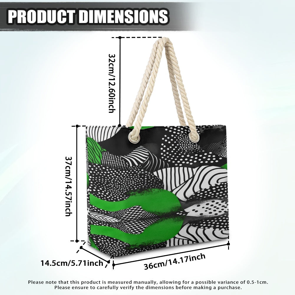 Hemp rope tote bag