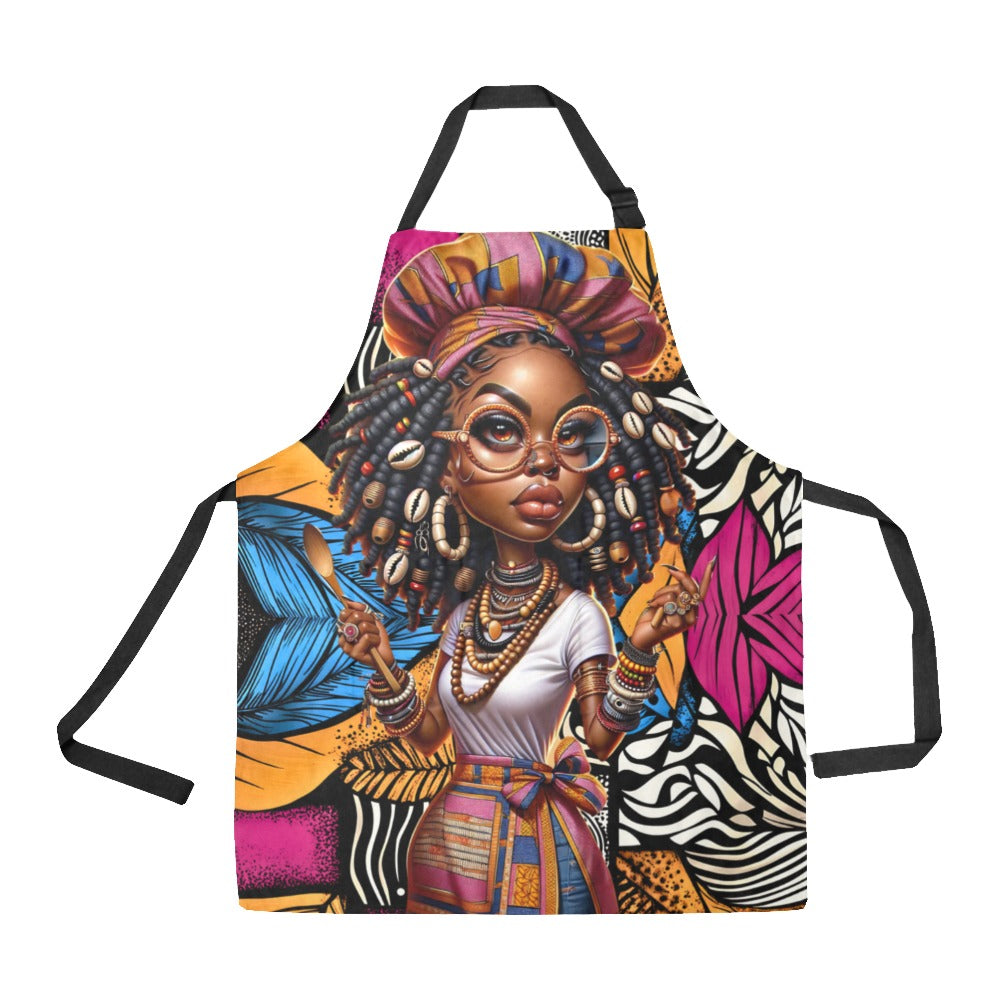 AfroChef Mode Kitchen Apron All Over Print Apron
