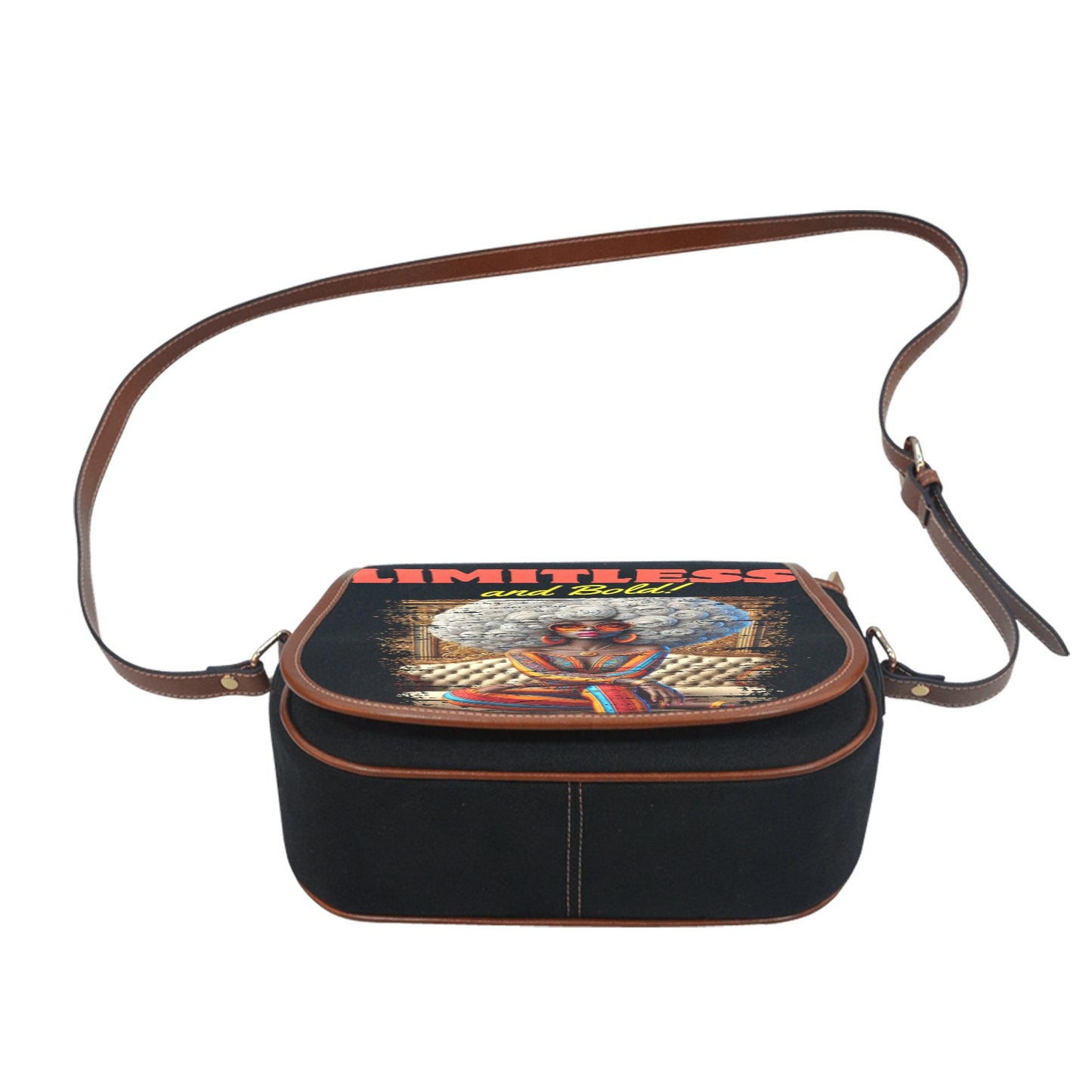 Limitless and Bold Small Saddle Bag Model 1649 Saddle Bag/Small (Model 1649)(Flap Customization)