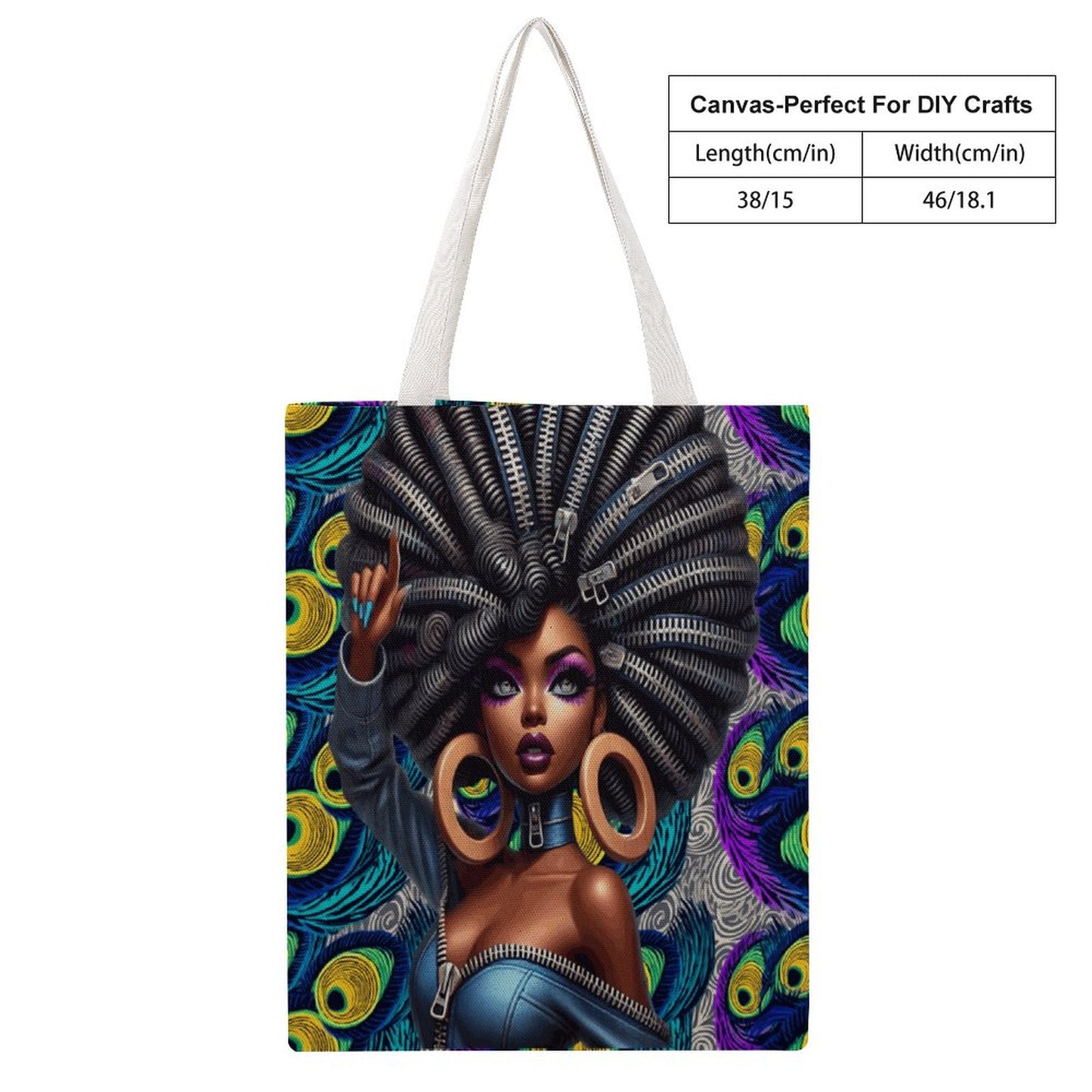 Martin Canvas Tote Handbag-15"x18"/38x46cm (Dual-sided Printing)