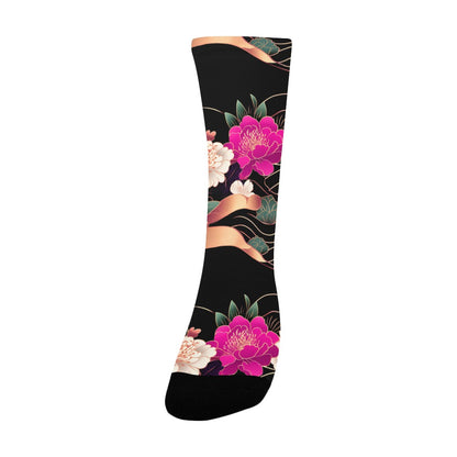 Floral Pattern Men's Socks Women's Custom Socks